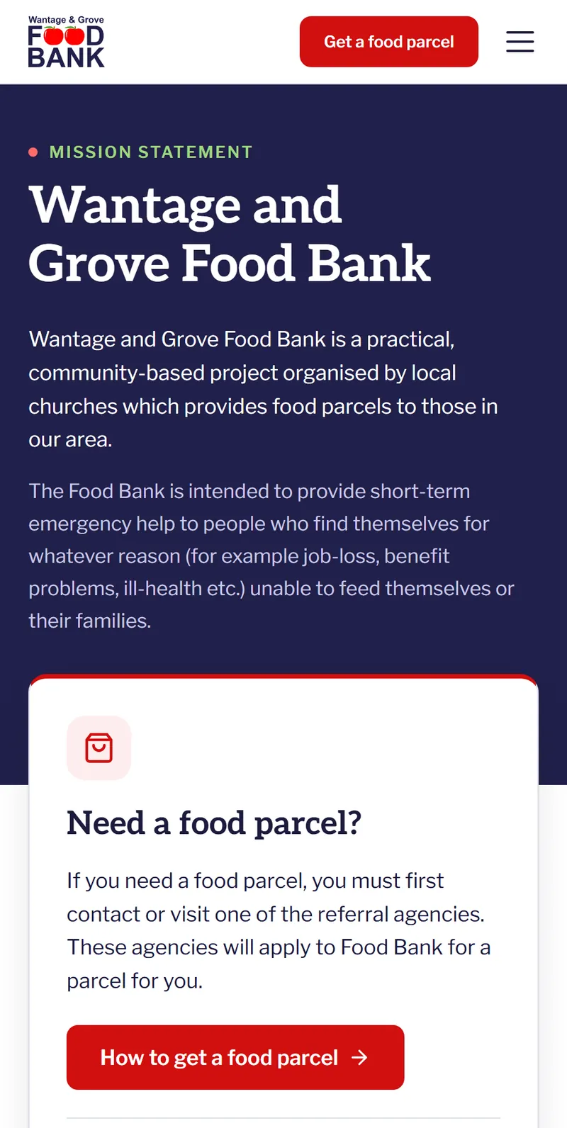 Wantage & Grove Food Bank