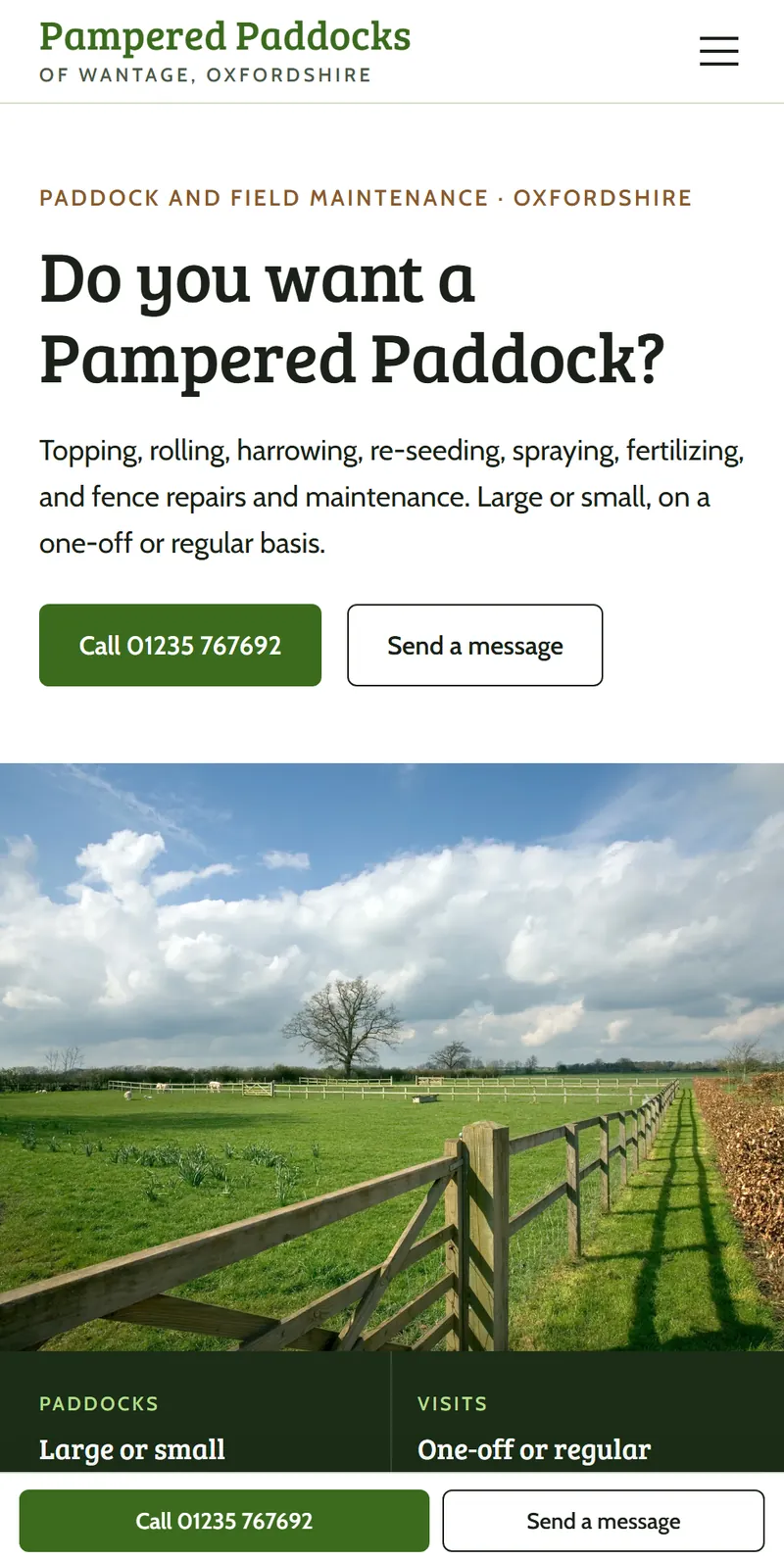 Pampered Paddocks